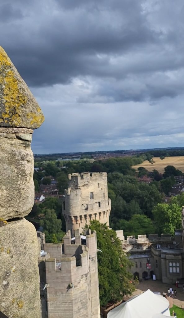 View from the ramparts of Warwick castle