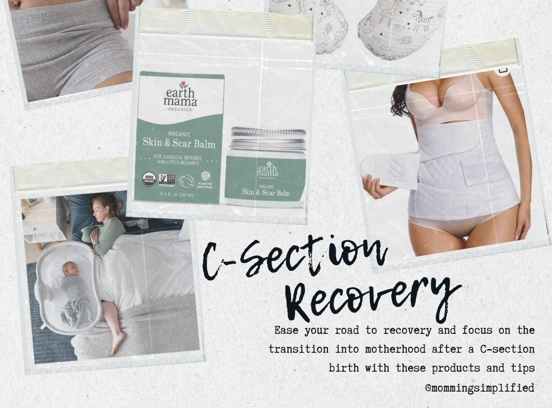 Products for a c section recovery