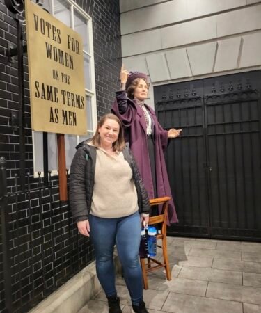 Emmeline Pankhurst at Madame Tussauds